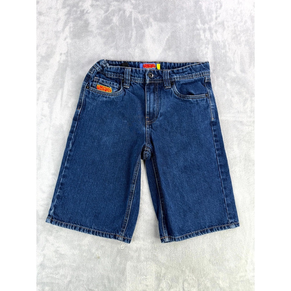 Empyre Denim shorts 26 Blue Cotton Adjustable Waist Medium Wash